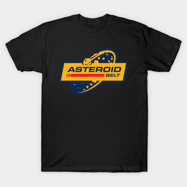 Asteroid Belt T-Shirt / Sticker T-Shirt by Jamieferrato19